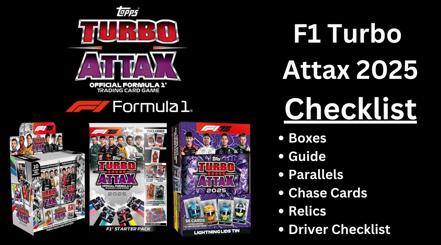 F1 Turbo Attax 2025 - Checklist Grid Cards UK F1 Turbo Attax 2025 - Checklist Grid Cards UK
