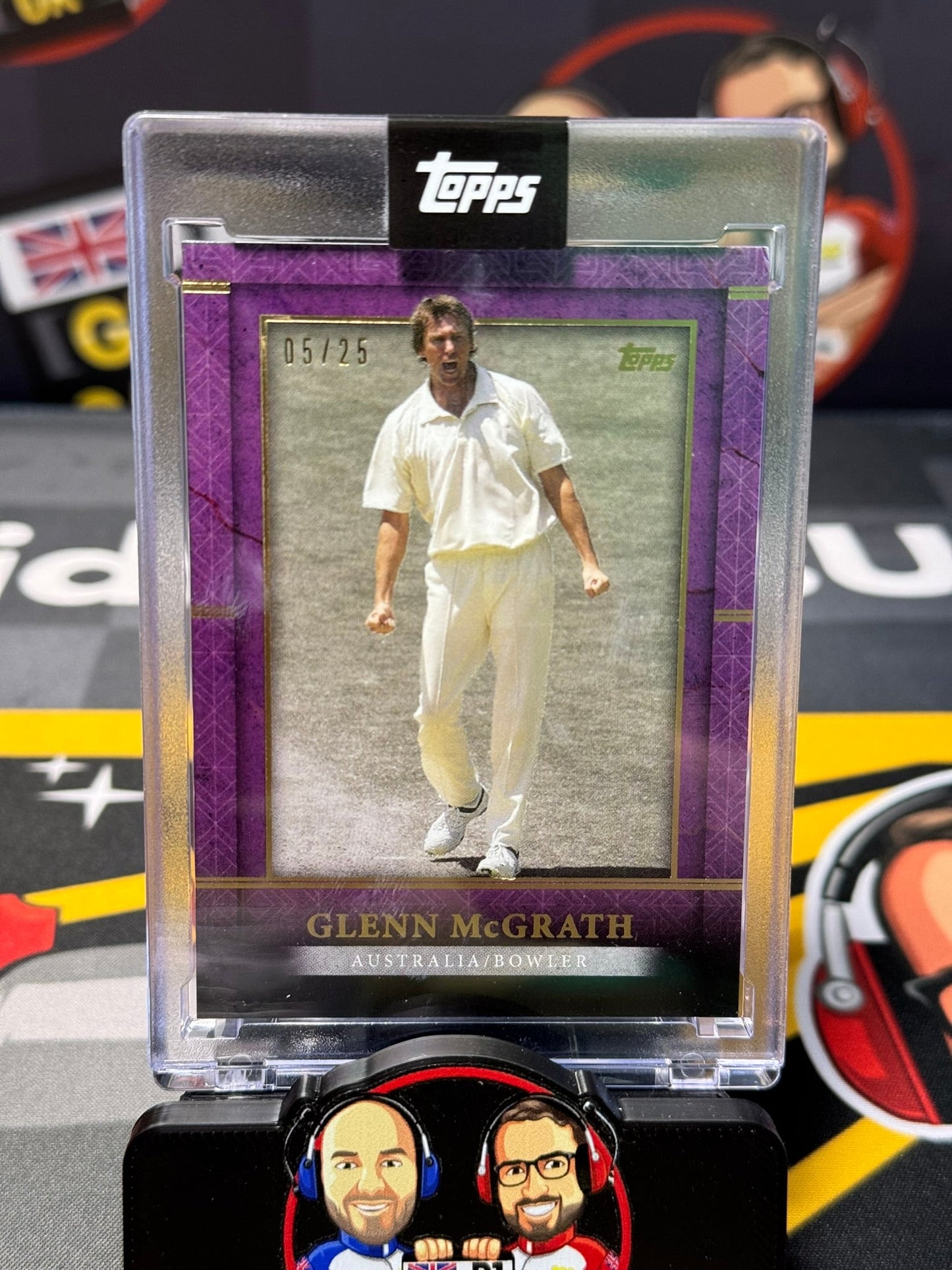 Glenn McGrath 05/25 Purple - Topps Cricket Legends 2024