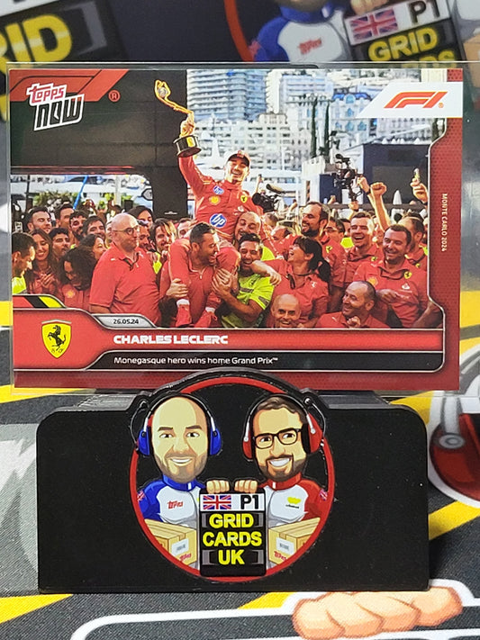 Charles Leclerc - Monegasque hero wins home grand prix Card #19 - Topps Now 2024