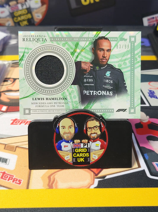 Lewis Hamilton Relic  - Topps F1 Eccellenza 2024 - 83/99 Green