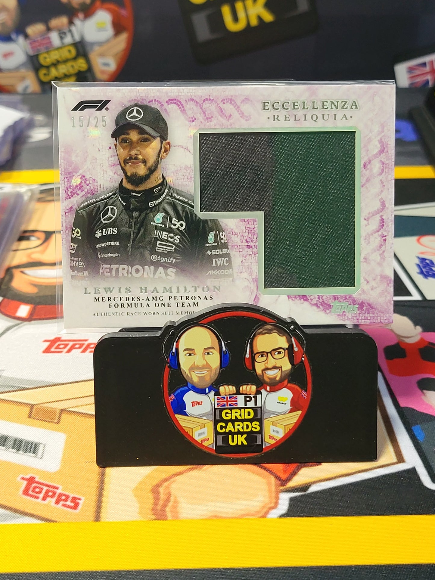 Lewis Hamilton Relic - Topps F1 Eccellenza 2024 - 15/25 Purple