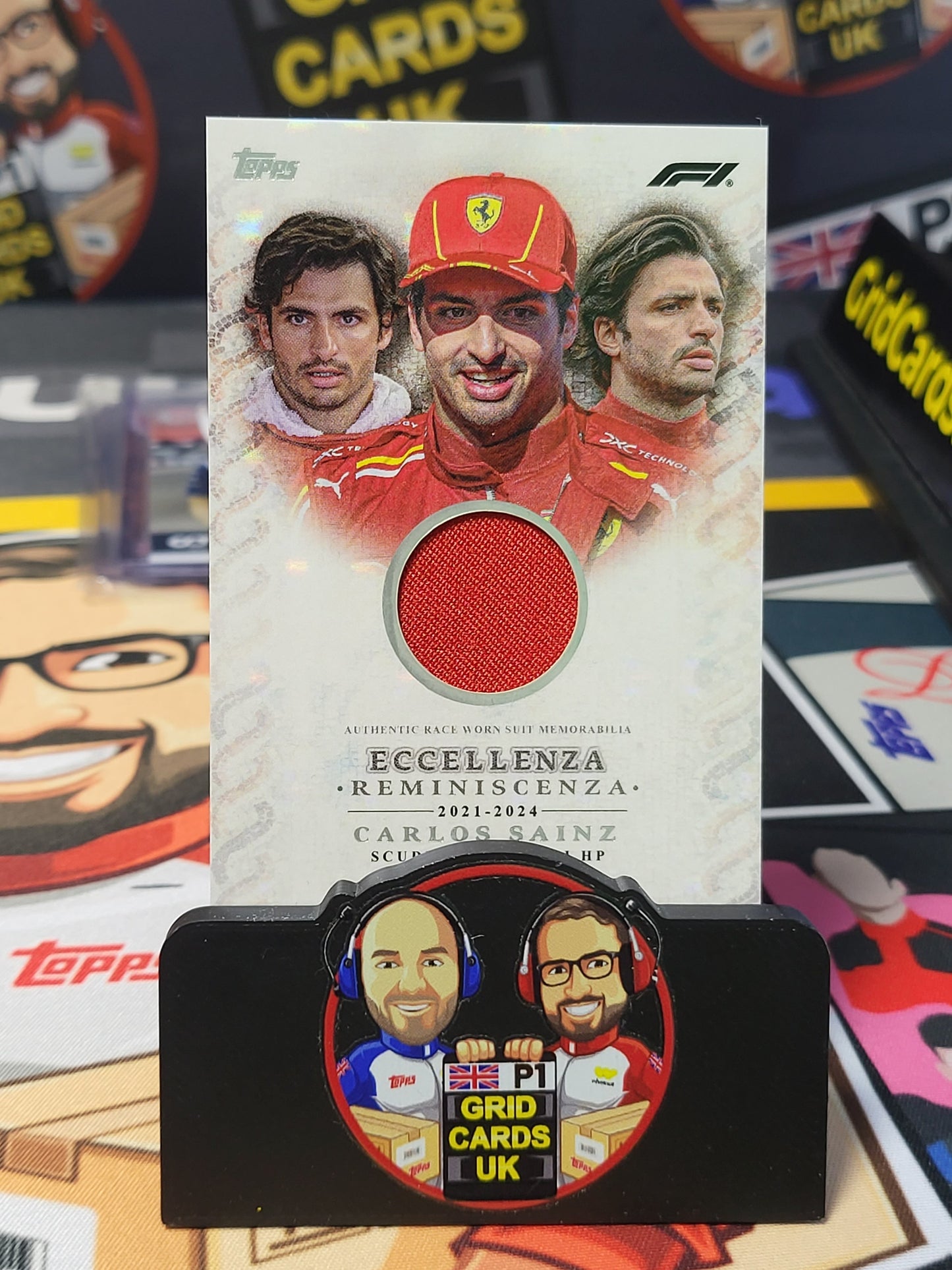 Carlos Sainz Relic - Topps F1 Eccellenza 2024 - Base Reminiscenza
