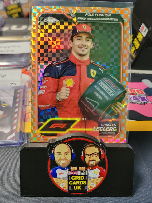 Charles Leclerc  #155 - Topps F1 Chrome 2024 - 11/25 Orange Checker