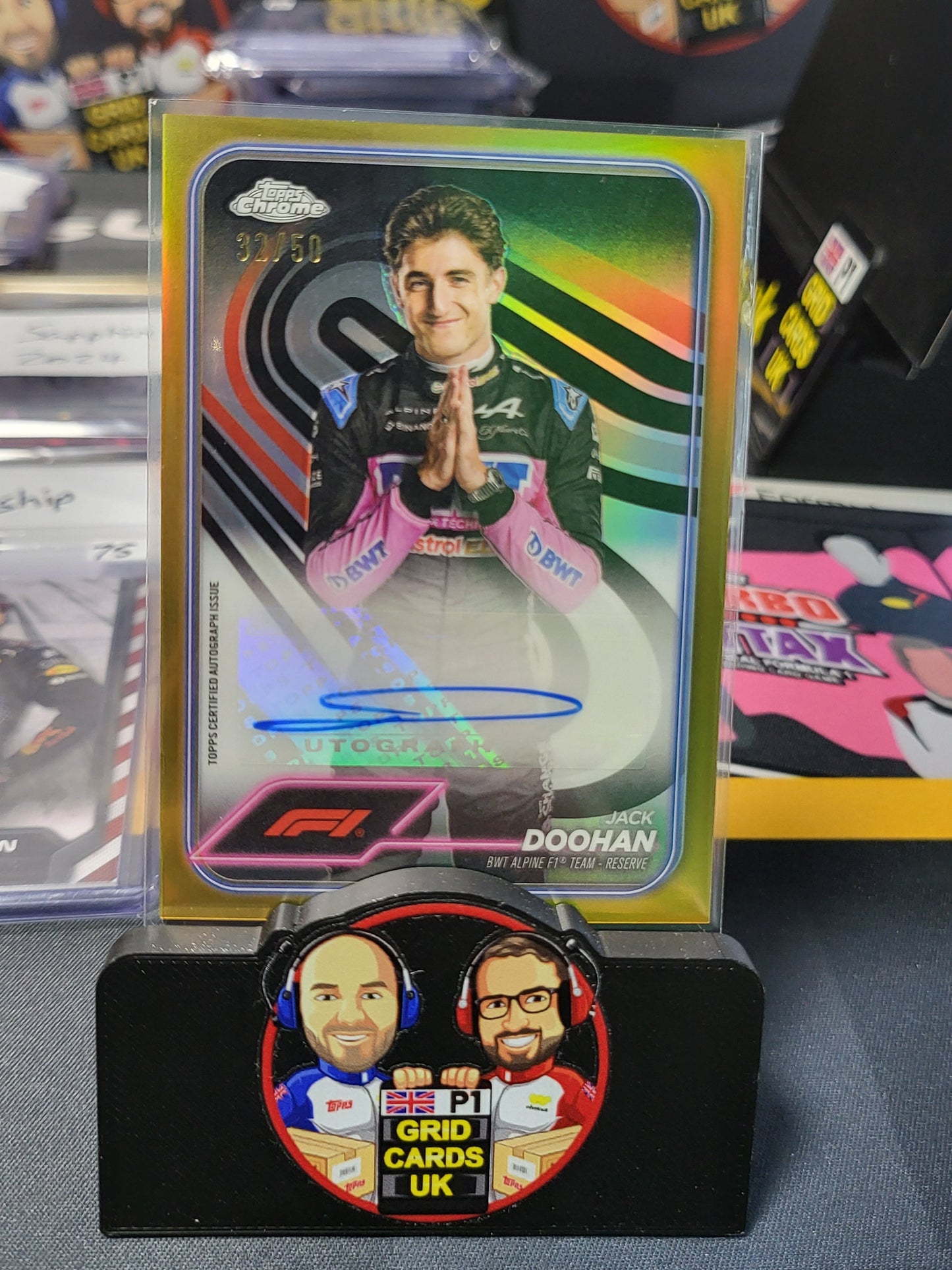 Jack Doohan Auto   - Topps F1 Chrome 2024 - 32/50 Gold
