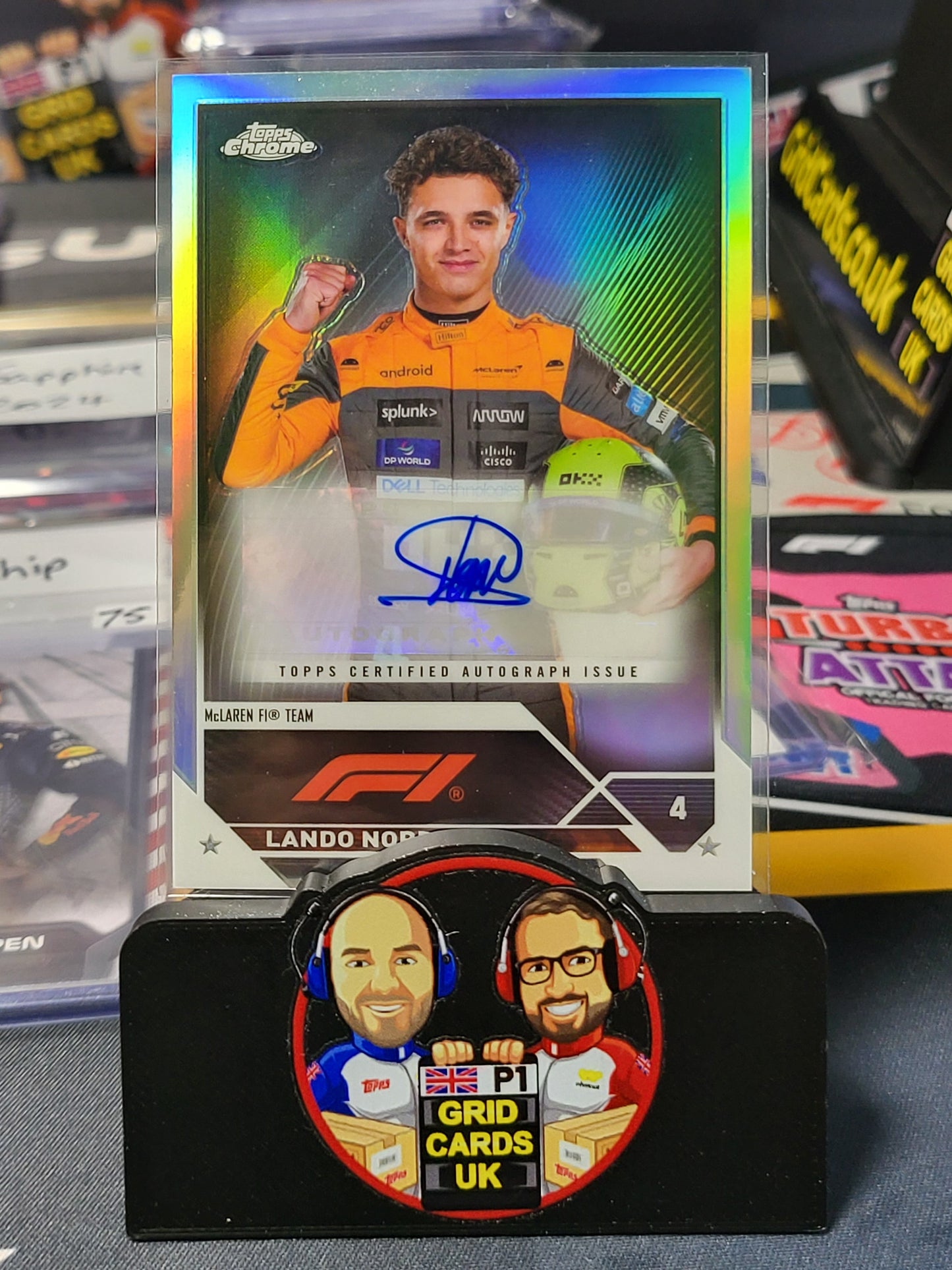 Lando Norris Auto   - Topps F1 Chrome 2024 Chrome 2023 - Base