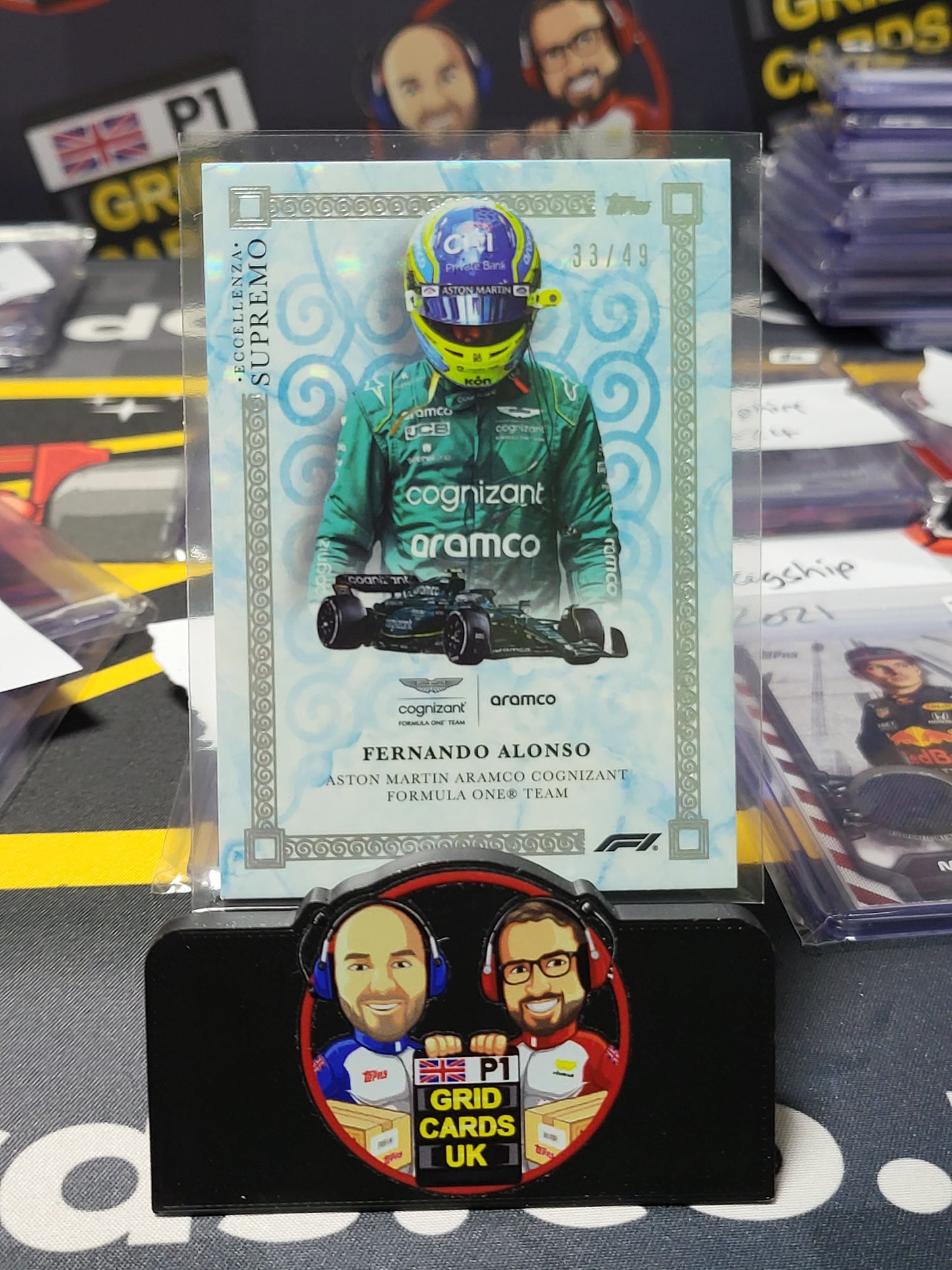 Fernando Alonso Supremo - Topps F1 Eccellenza 2023 - 33/49 Blue