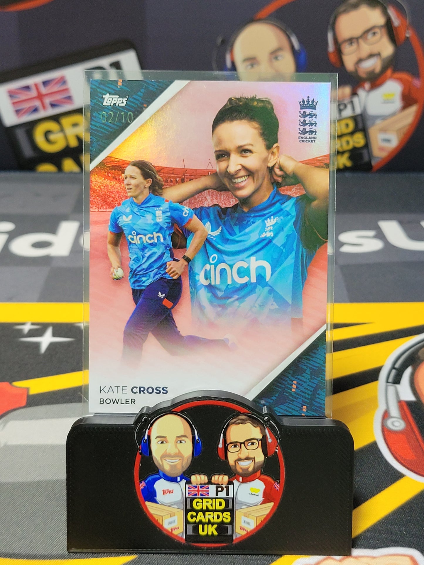Kate Cross 2/10 Red - Topps England Cricket Set 2024