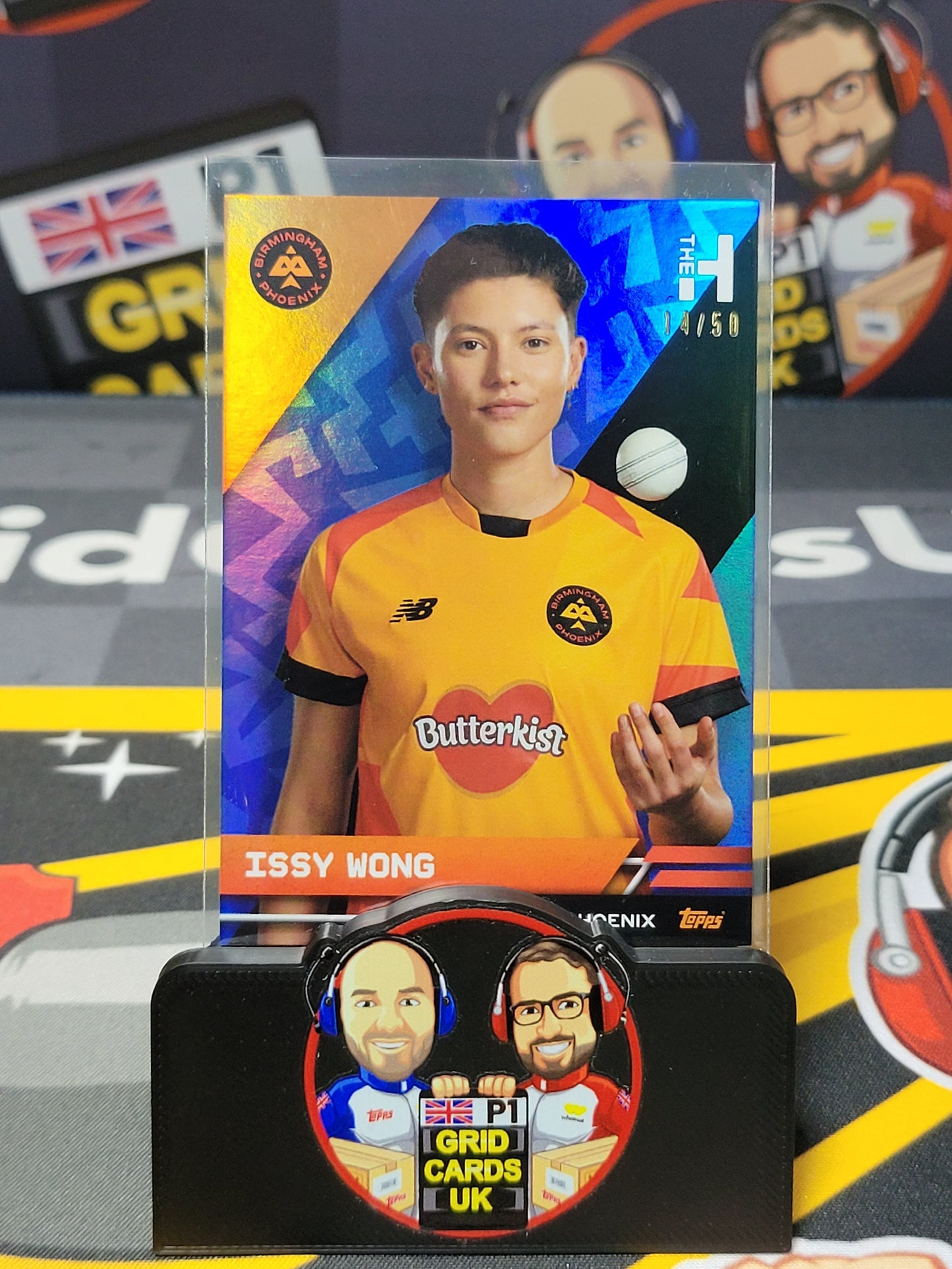 Issy Wong 14/50 Orange - Topps The Hundred Cricket 2023