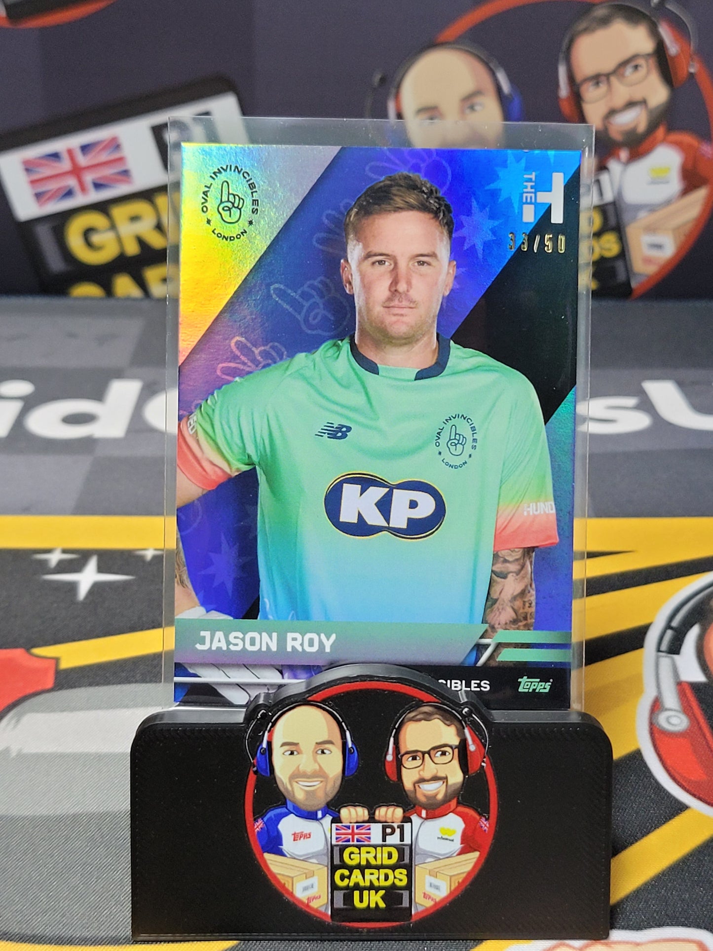 Jason Roy 33/50 Green - Topps The Hundred Cricket 2023