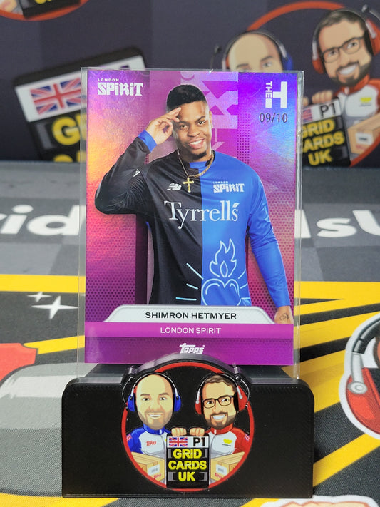 Shimron Hetmyer 9/10 Purple - Topps The Hundred Cricket 2024