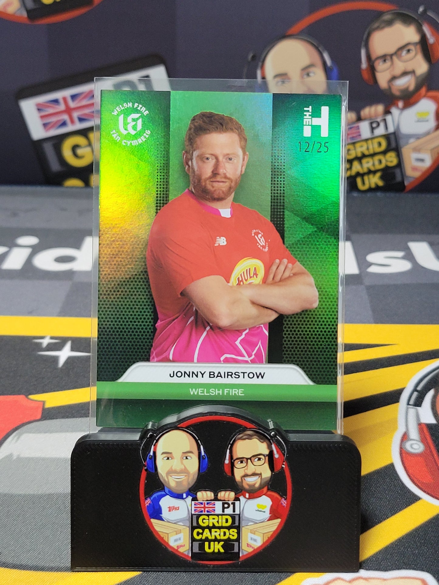 Jonny Bairstow 12/25 Green - Topps The Hundred Cricket 2024
