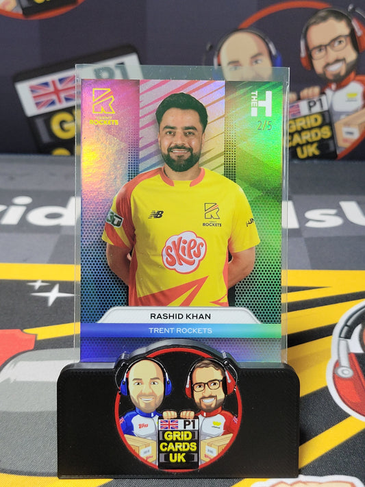 Rashid Khan 2/5 Rainbow - Topps The Hundred Cricket 2024