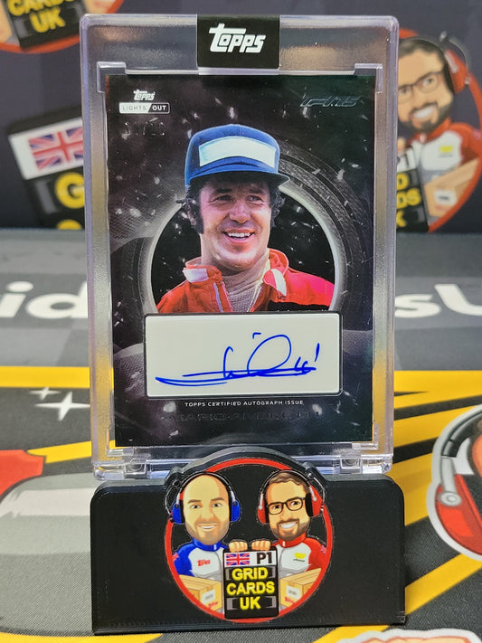 Mario Andretti AUTO 10/10 Black - Topps F1 Lights Out 2025