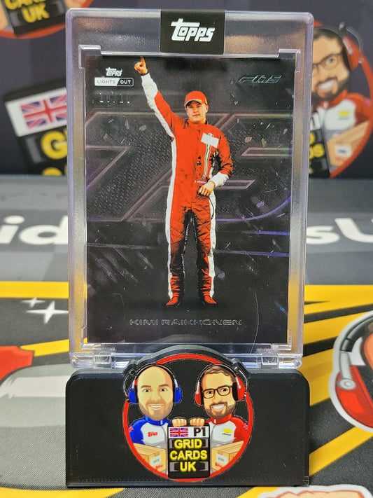 Kimi Raikkonen 10/10 Black - Topps F1 Lights Out 2025