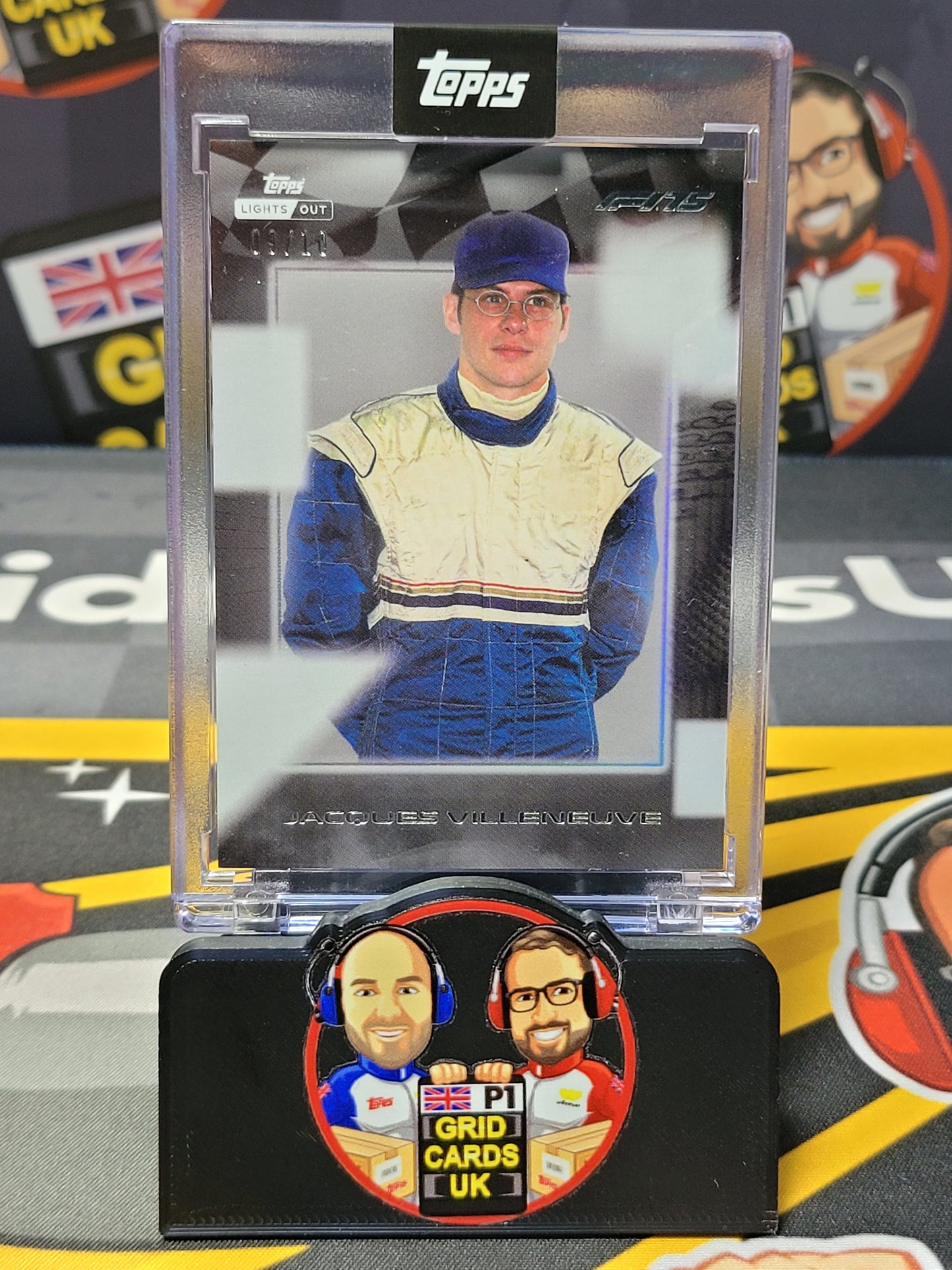 Jacques Villeneuve 9/10 Black - Topps F1 Lights Out 2025