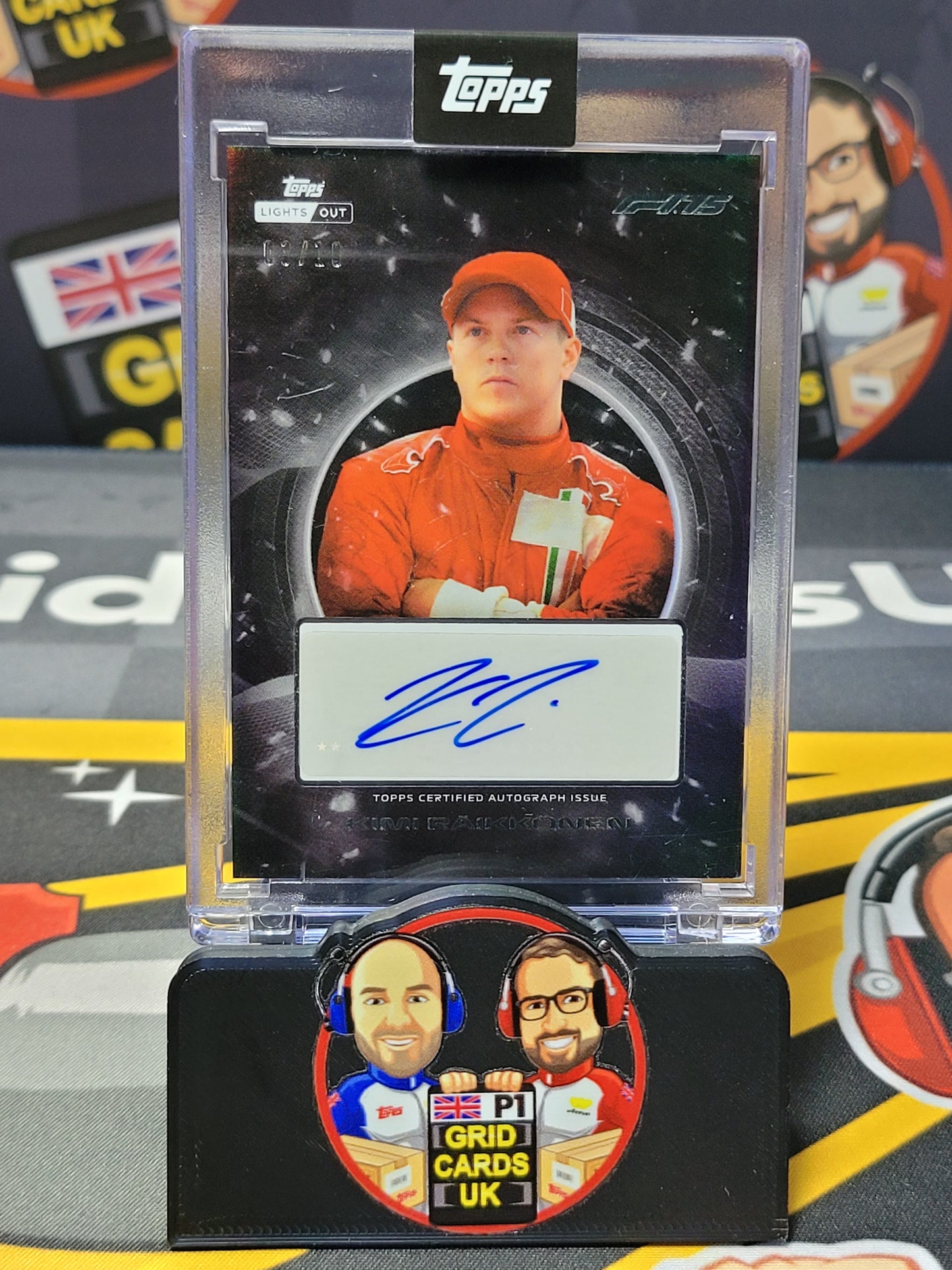 Kimi Raikkonen AUTO 3/10 Black - Topps F1 Lights Out 2025