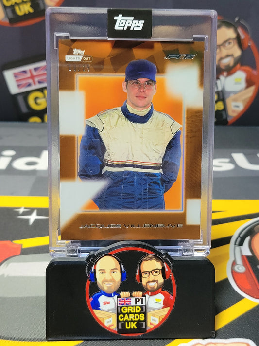 Jacques Villeneuve 18/25 Orange - Topps F1 Lights Out 2025