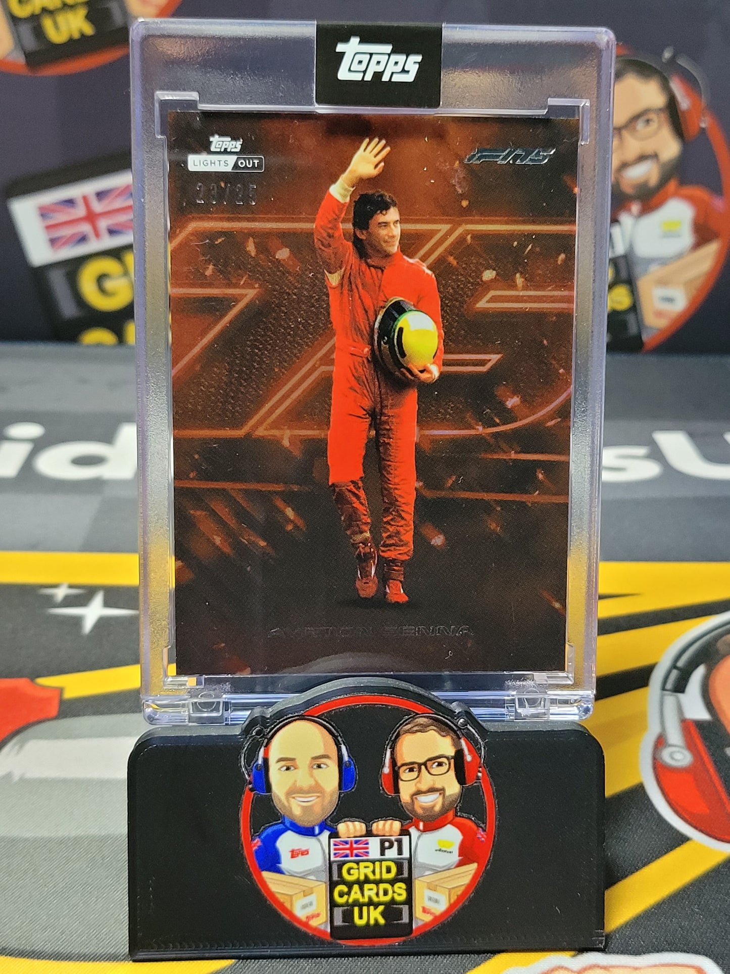 Ayrton Senna 23/25 Orange - Topps F1 Lights Out 2025
