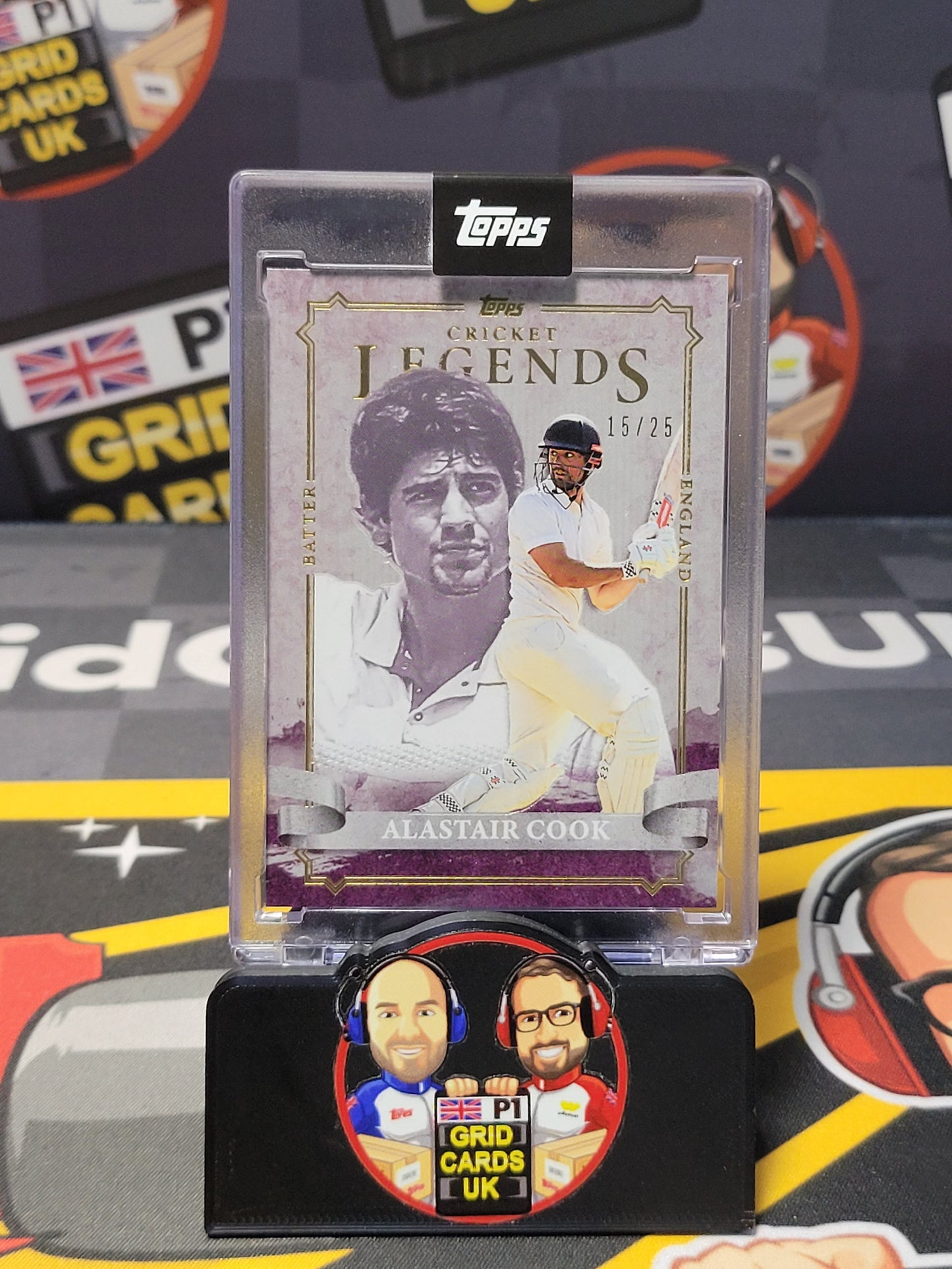 Alastair Cook 15/25 Purple - Topps Cricket Legends 2024