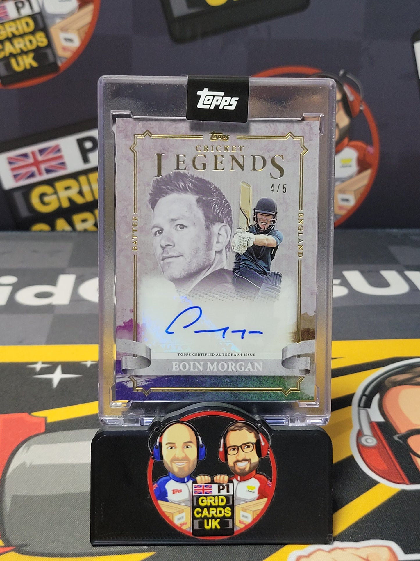 Eoin Morgan AUTO 4/5 Rainbow - Topps Cricket Legends 2024