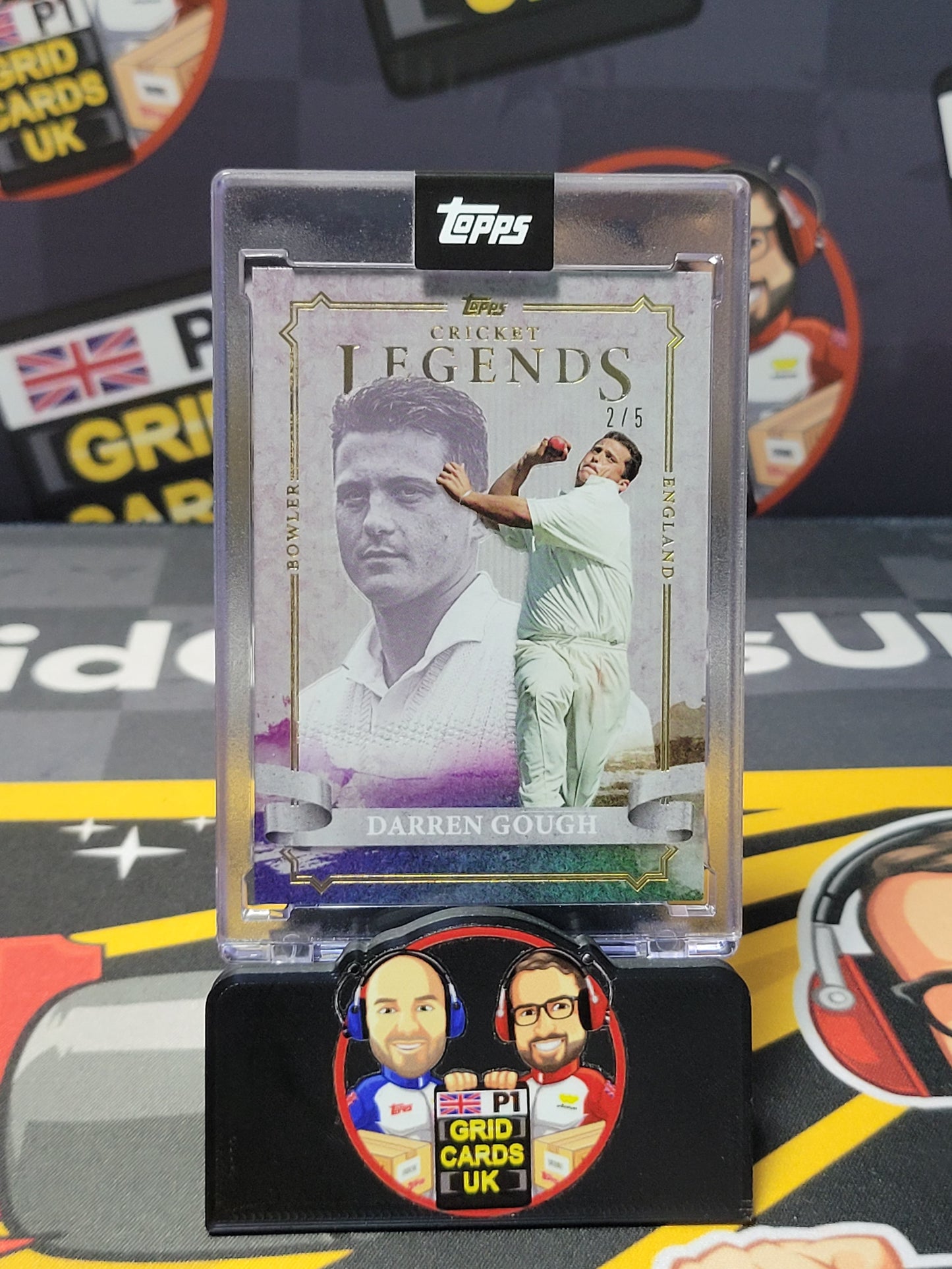 Darren Gough 2/5 Rainbow - Topps Cricket Legends 2024