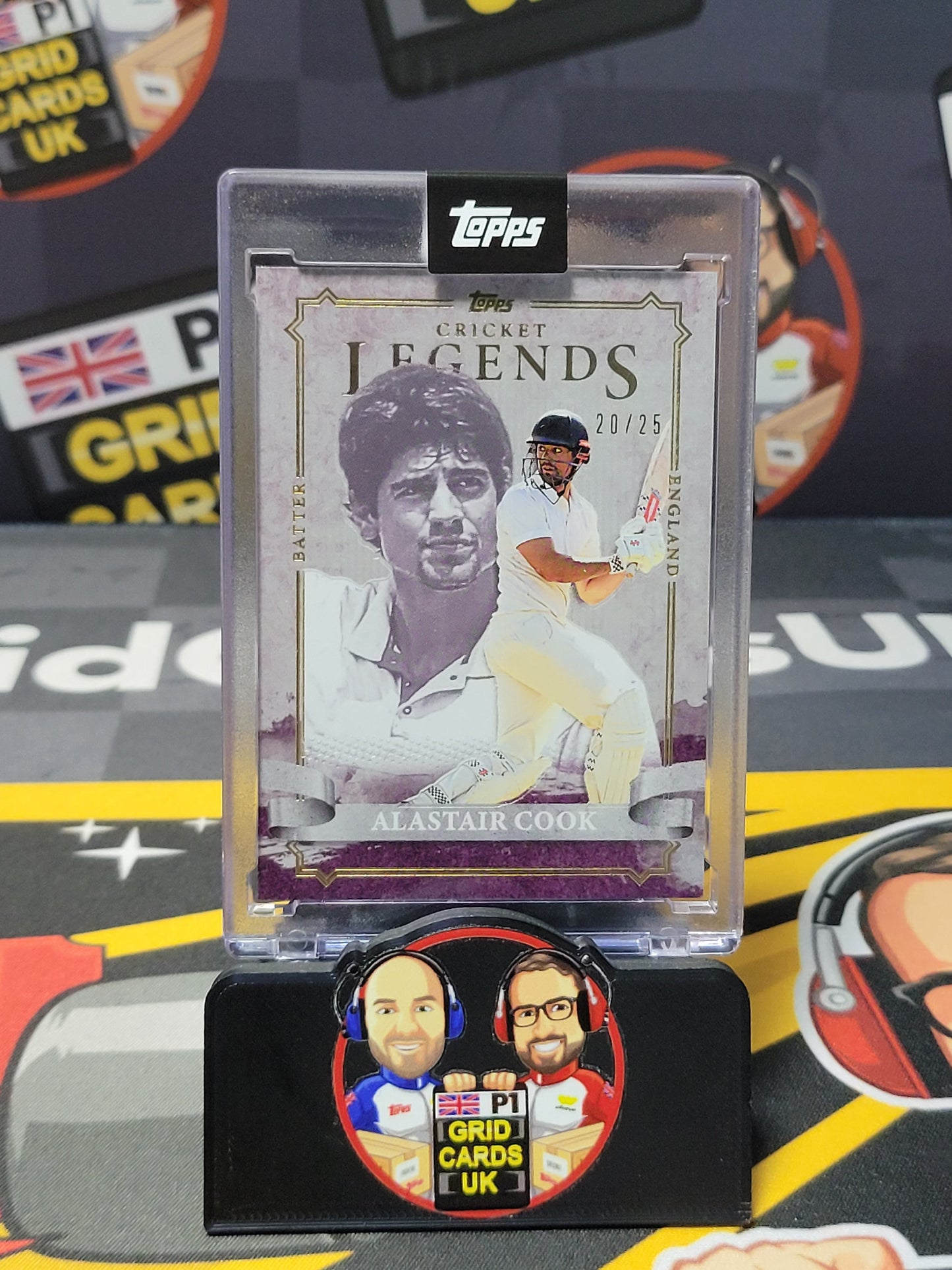 Alastair Cook 20/25 Purple - Topps Cricket Legends 2024