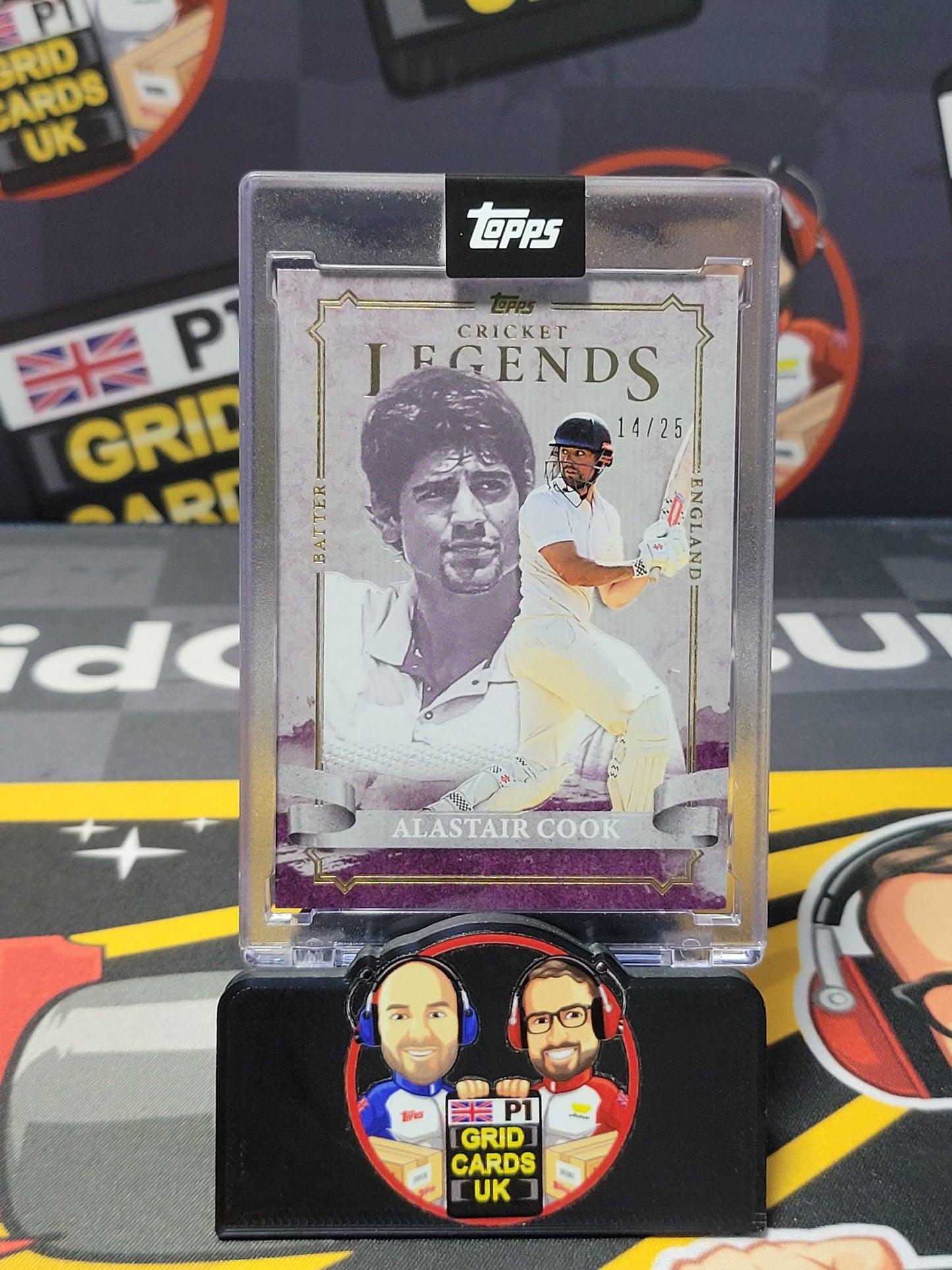 Alastair Cook 14/25 Purple - Topps Cricket Legends 2024