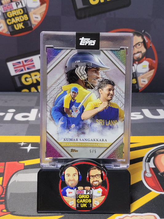 Kumar Sangakkara 5/5 Rainbow - Topps Cricket Legends 2024