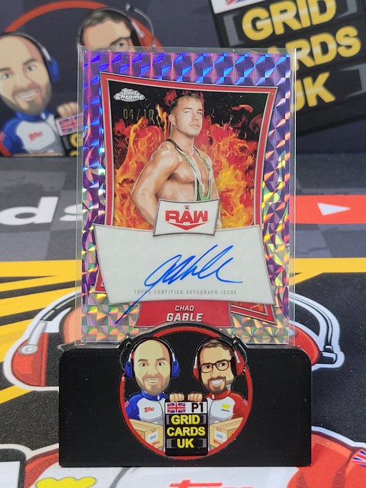 Chad Gable Auto 4/10 Purple - #RBA-CHA - Topps WWE Chrome 2025