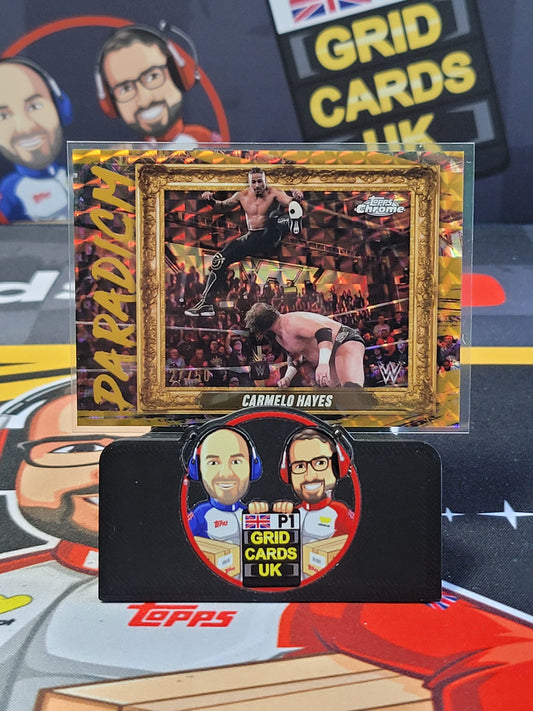 Carmelo Hayes 27/50 Gold - #PAR-CHY - Topps WWE Chrome 2025