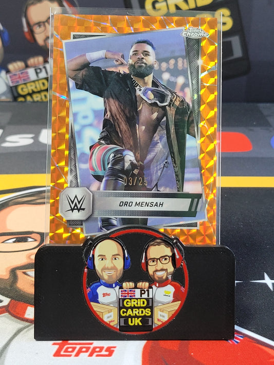 Oro Mensah 3/25 Orange - #90 - Topps WWE Chrome 2025