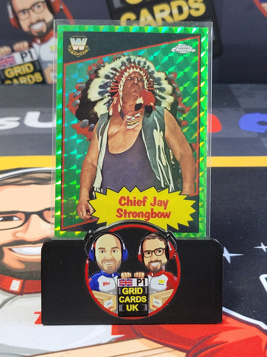 Chief Jay Strongbow 52/75 Green - #85TL-CS - Topps WWE Chrome 2025