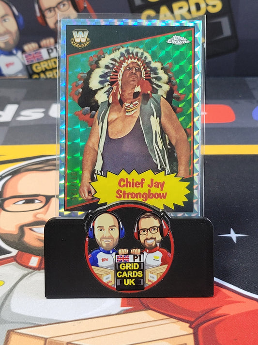 Chief Jay Strongbow 71/125 Aqua - #85TL-CS - Topps WWE Chrome 2025