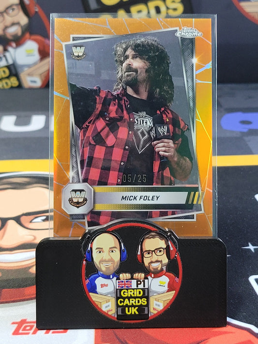 Mick Foley 5/25 Orange - #119 - Topps WWE Chrome 2025
