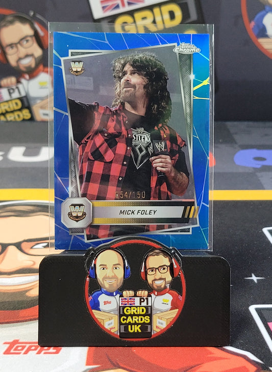 Mick Foley 54/150 Blue - #119 - Topps WWE Chrome 2025