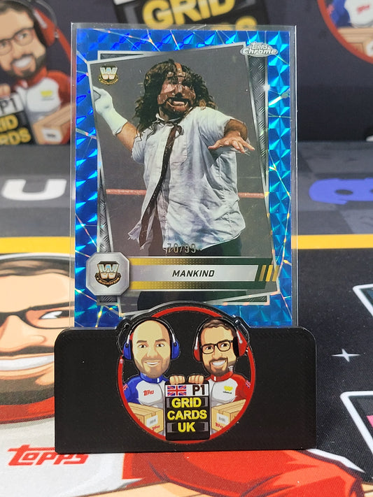 Mankind 70/99 Blue - #124 - Topps WWE Chrome 2025