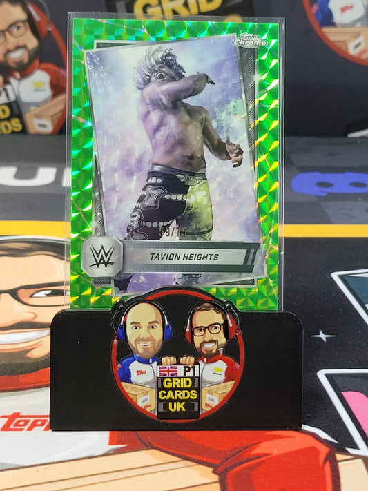 Tavion Heights 59/75 Green - #68 - Topps WWE Chrome 2025