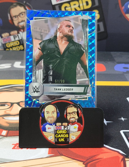 Tank Ledger 61/99 Blue - #28 - Topps WWE Chrome 2025