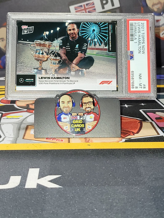 Lewis Hamilton  Base - PSA 8 #8 - 2021 Topps Now F1 - Graded Slab Cert: 69587688
