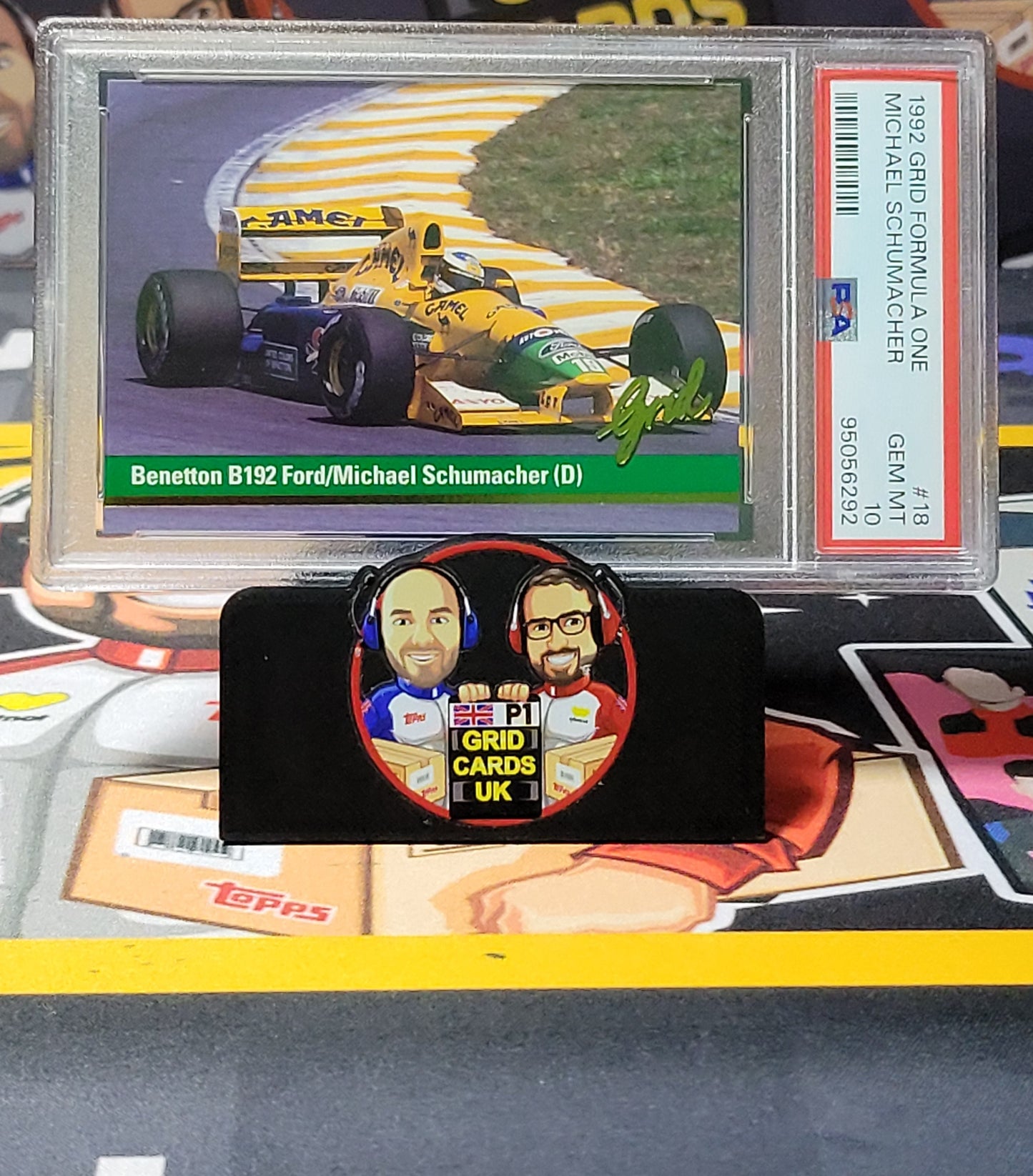 Michael Schumacher Base - PSA 10 #18 - 1992 Grid Formula One - Graded Slab Cert: 95056292