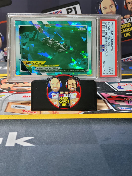 Lewis Hamilton 18/99 Aqua - PSA 9 #149 - 2021 Topps Sapphire F1 - Graded Slab Cert: 92545784