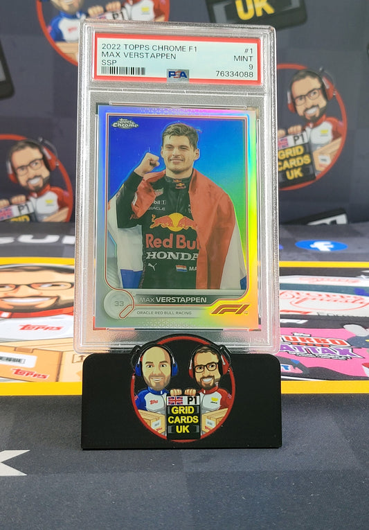 Max Verstappen SSP IV - PSA 9 #1 - 2022 Topps Chrome F1 - Graded Slab Cert: 76334088