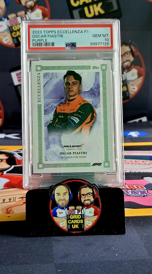 Oscar Piastri 25/25 Purple - PSA 10  - 2023 Topps Eccellenza F1 - Graded Slab Cert: 93977126