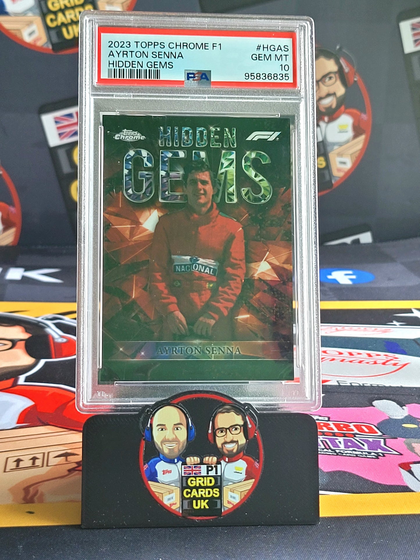 Ayrton Senna Hidden Gems - PSA 10 #HGAS - 2023 Topps Chrome F1 - Graded Slab Cert: 95836835