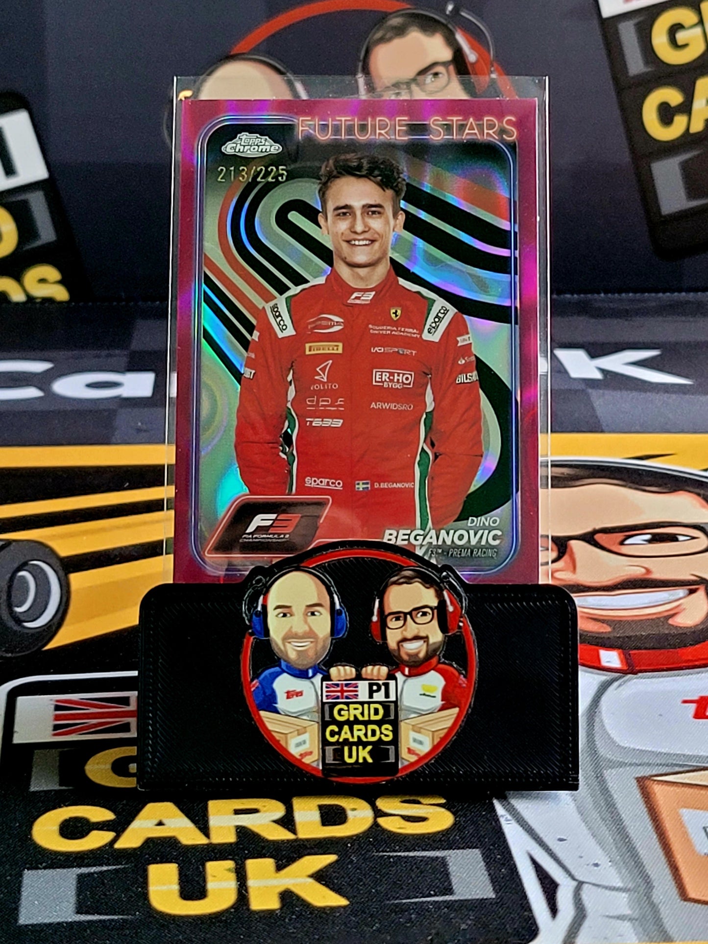 Dino Beganovic 213/225 Fuschia Lava #43 - Topps F1 Chrome 2024