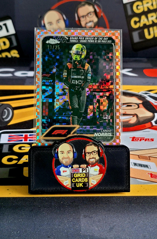 Lando Norris 11/25 Orange Checker #178 - Topps F1 Chrome 2024