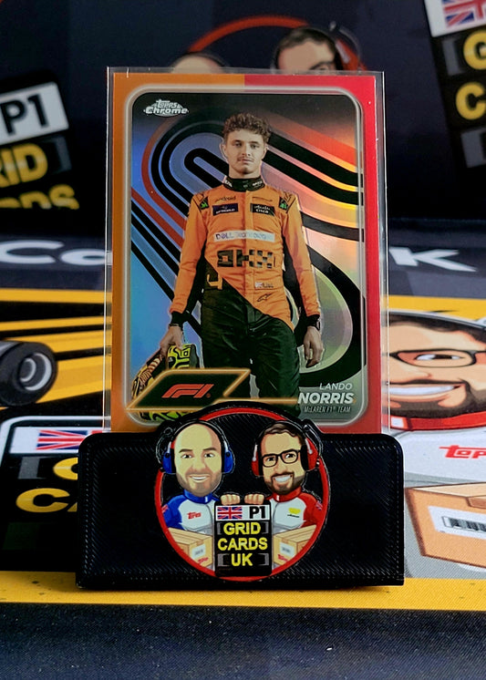 Lando Norris Red/Orange #7 - Topps F1 Chrome 2024
