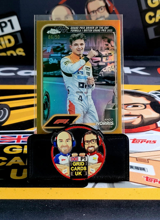 Lando Norris 06/50 Gold #168 - Topps F1 Chrome 2024