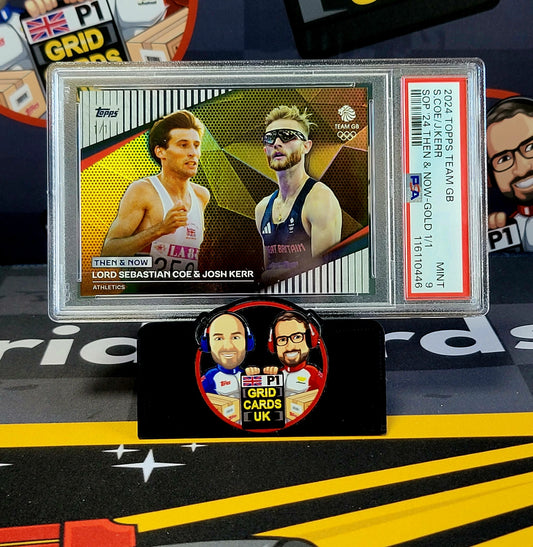 Lord Sebastian Coe & Josh Ker Cycling 1/1 Gold - PSA 9 - Topps Team GB 2024 - Graded Slab Cert: 116110446