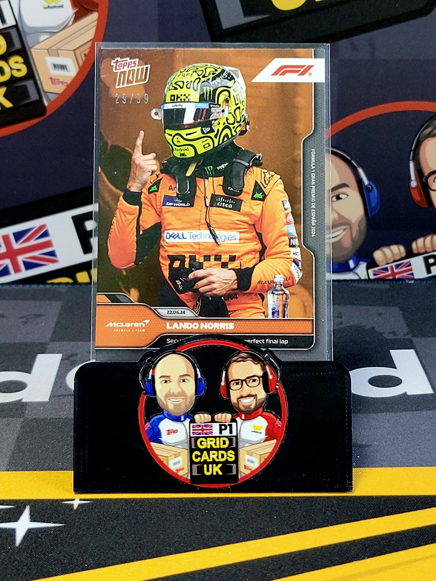 Lando Norris Pole Position 29/99 #28 - Topps Now F1 2024